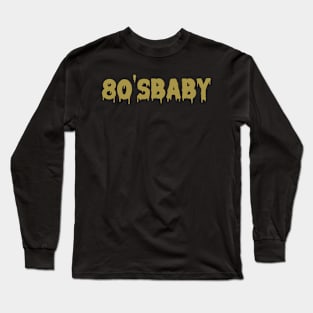 80'Sbaby green Long Sleeve T-Shirt